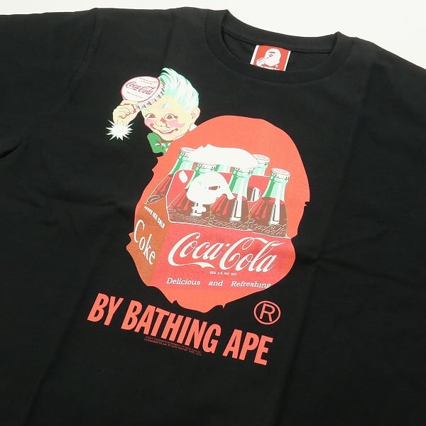 Size【M】 A BATHING APE ア ベイシング エイプ ×Coca Cola サル顔