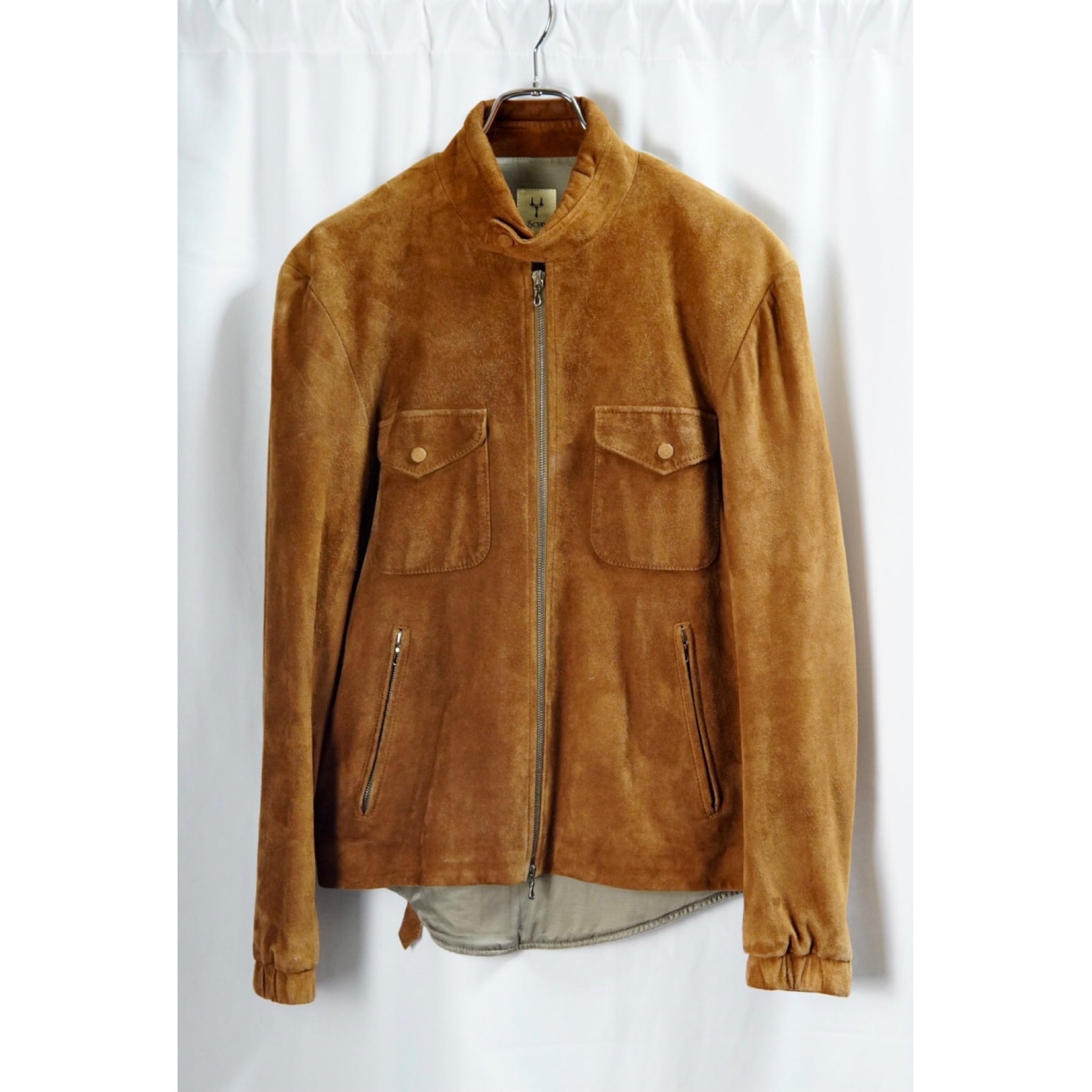 Scye Sheep Suede Single Riders Jacket-