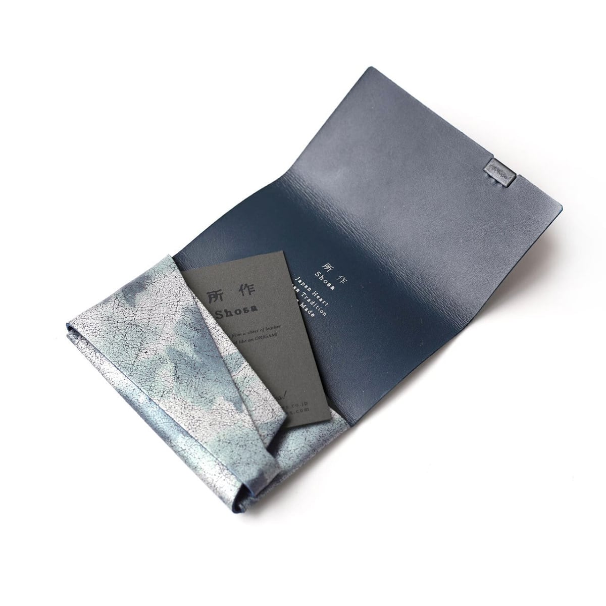 睡蓮画 フローラル（＆ネイビー）カードケース | 所作 Shosa