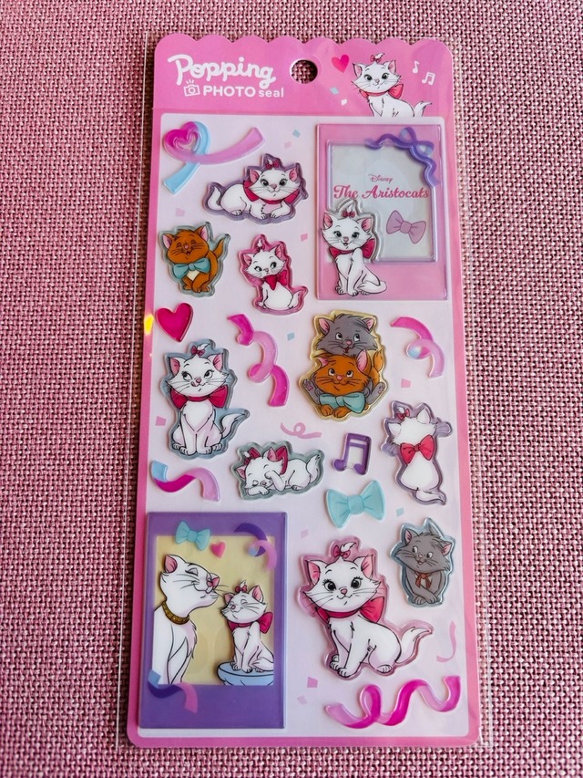 ディズニー ・おしゃれキャット　ポッピングフォトシール　X03