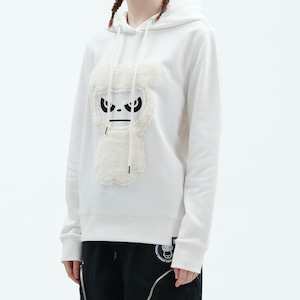 SALE 送料無料【HIPANDA ハイパンダ】レディース フーディー スウェット WOMEN'S SNOW PANDA PRINT HOODIE SWEAT SHIRT / WHITE