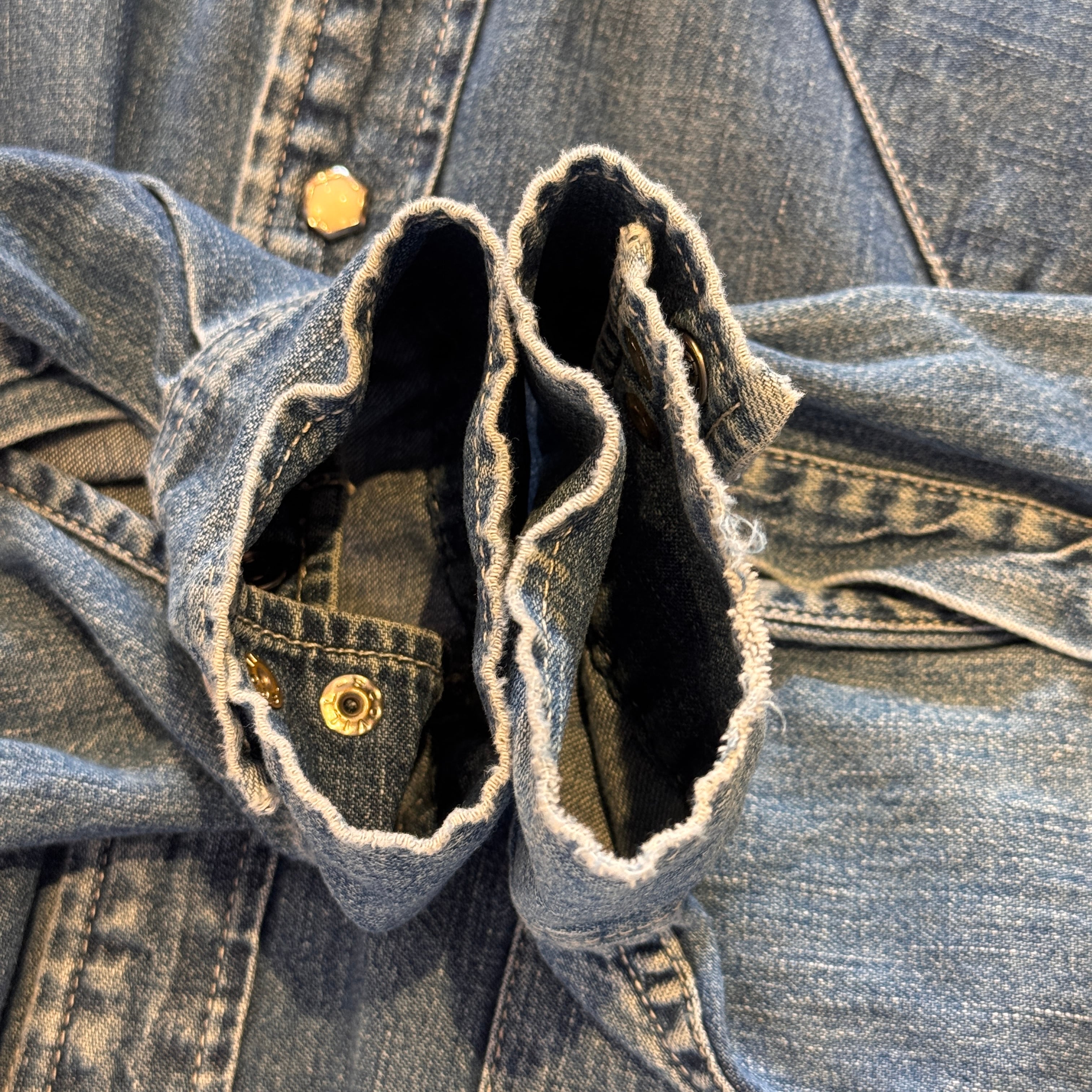 Ⓚ1990s LEVI'S DENIM WESTERN SHIRT | safarionline