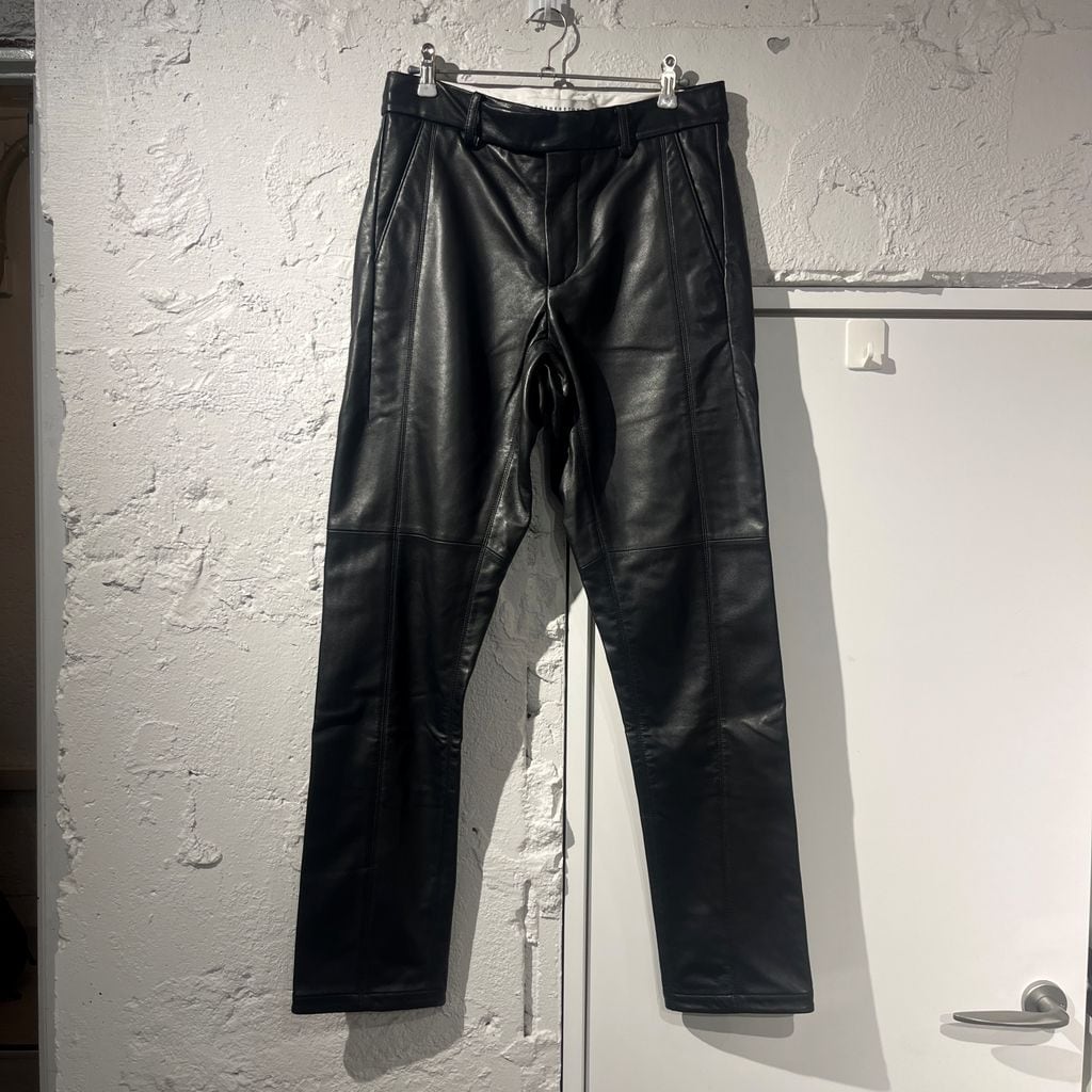 CELINE セリーヌ ラムレザーレザーパンツ SIZE40 【表参道t
