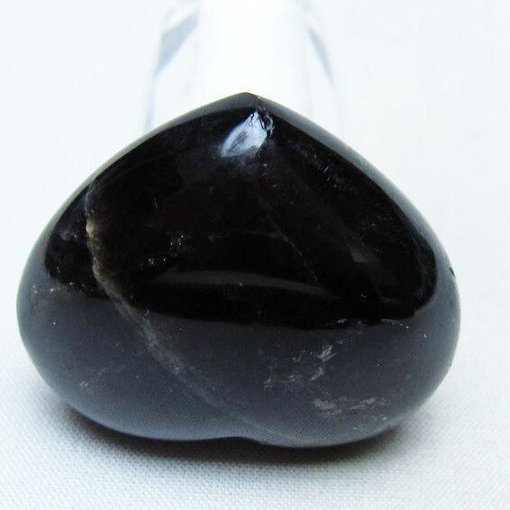 モリオン 置物 ハート 黒水晶 一点物 145-1998