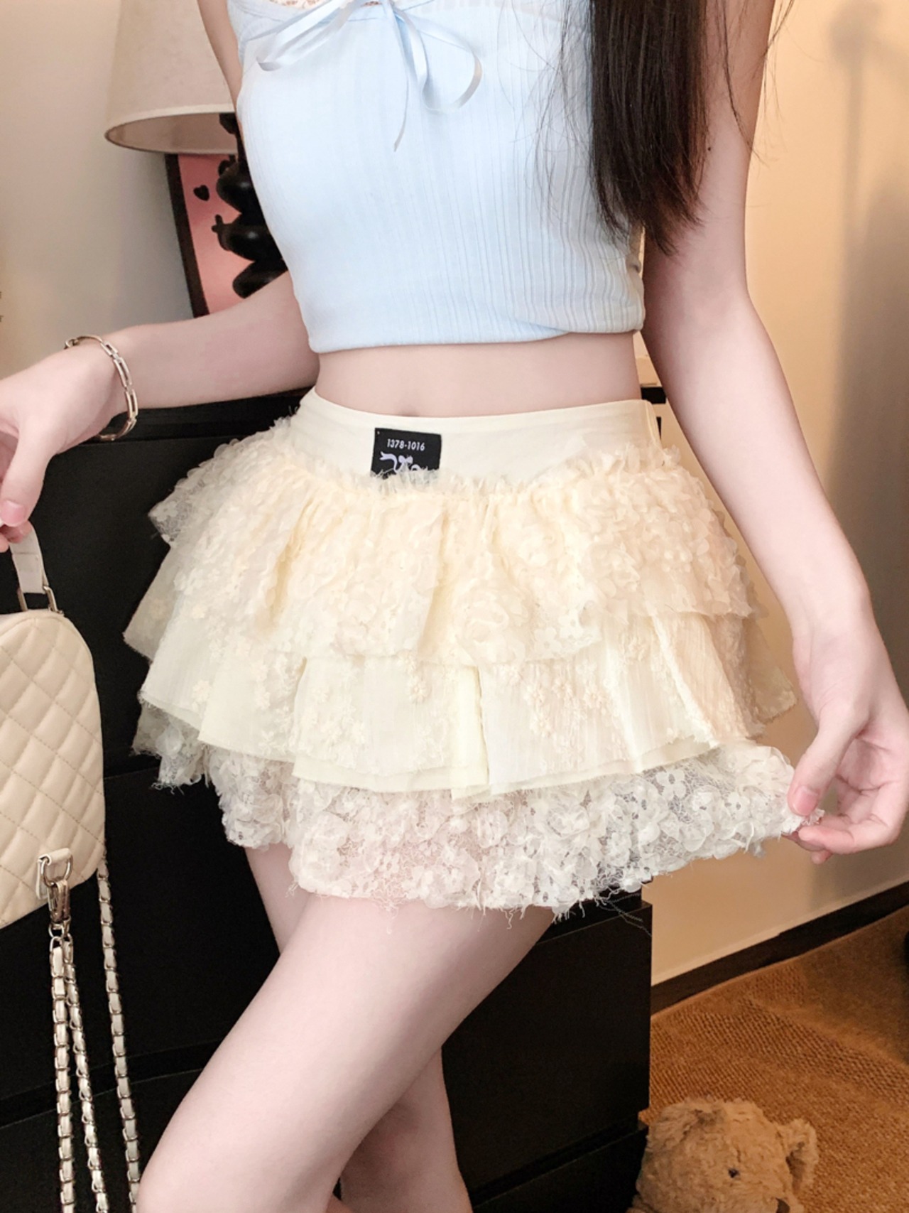 フレンチドール ティアードミニスカート LK1820