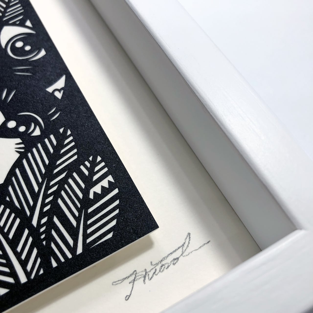 切り絵＊「ネコのいる森」 | 切り絵作家/藤野ひろのぶ/作品販売サイト