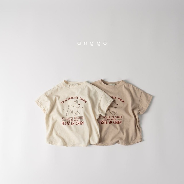 【即納】anggo puppy tee 24su (韓国子供服半袖Tシャツ)