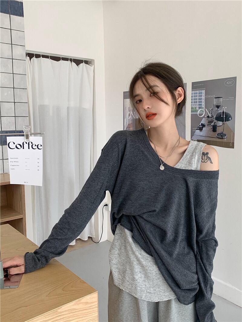 スタイルセーター オータム薄手コート トップス ロング 秋物 YY-ファッション79533866010