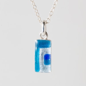 UNIQUE blue & cyan - necklace -