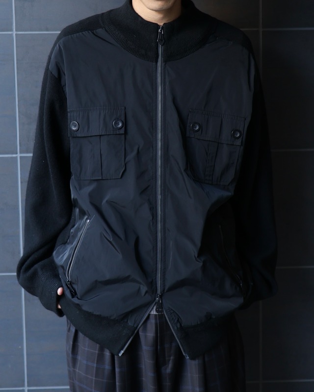 Sleeve cut-out double Zip Blouson