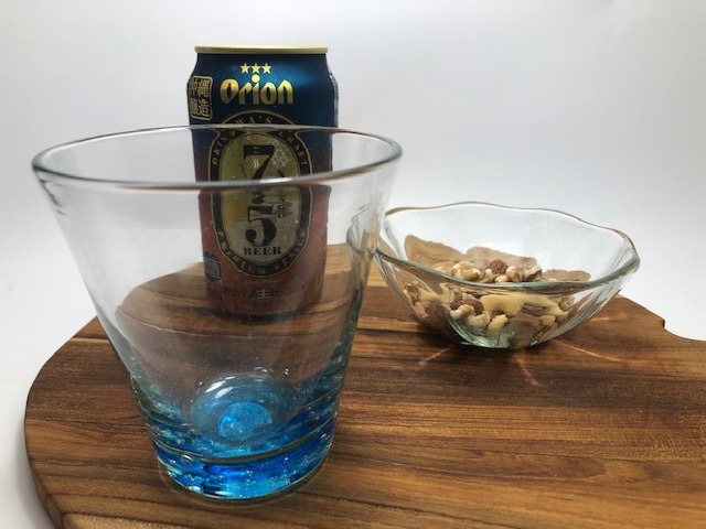琉球グラス 青 ビールグラス 焼酎グラス 沖縄 土産 ギフト 贈り物におすすめ