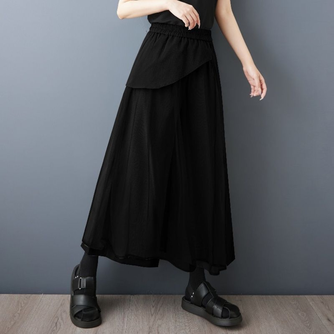 チュール レイヤード スカート 00067