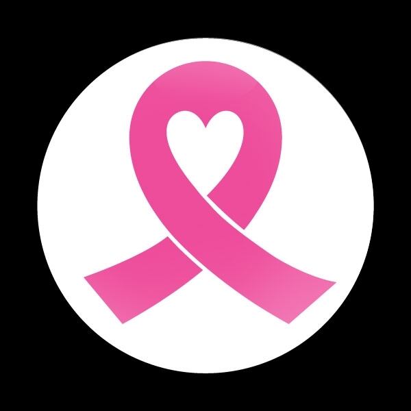 ゴーバッジ(ドーム)（CD0553 - PINK RIBBON 01 (BREAST CANCER)） - 画像1