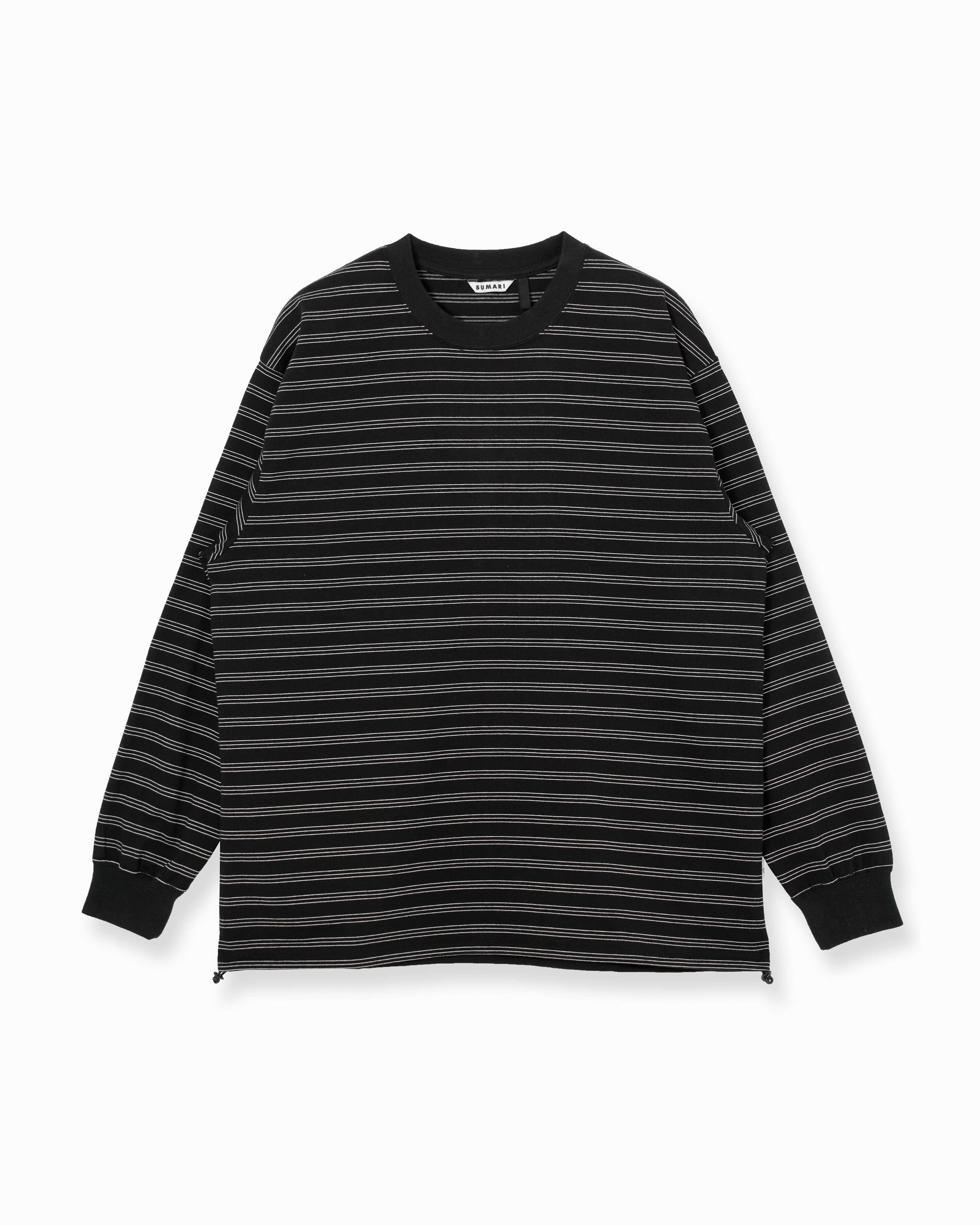 HEMCODE BORDER LONG SLEEVE T サイズ1 BLACK 【公式通販】
