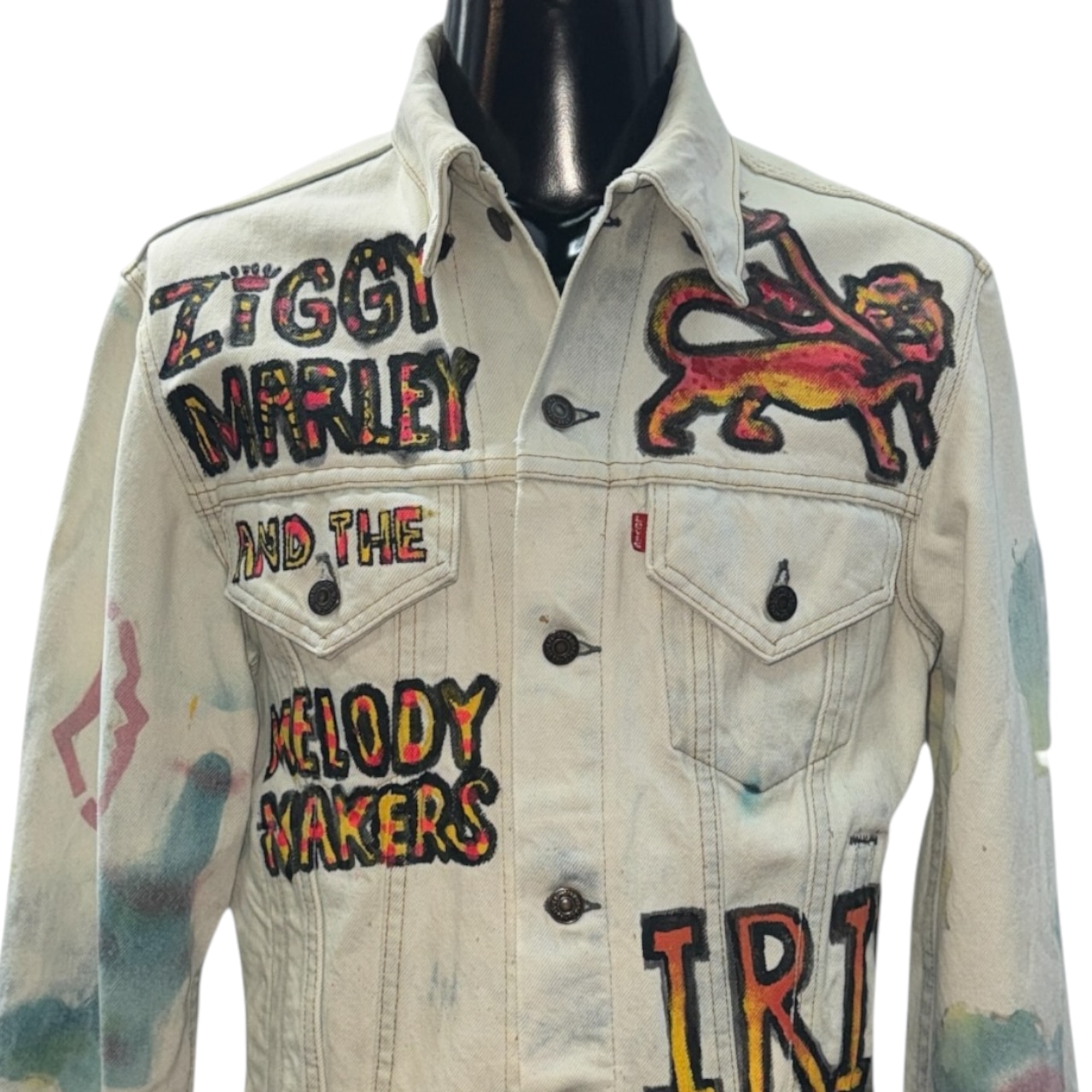【LEVI’S】リーバイス "ZIGGY MARLEY" ペイントデニムジャケット