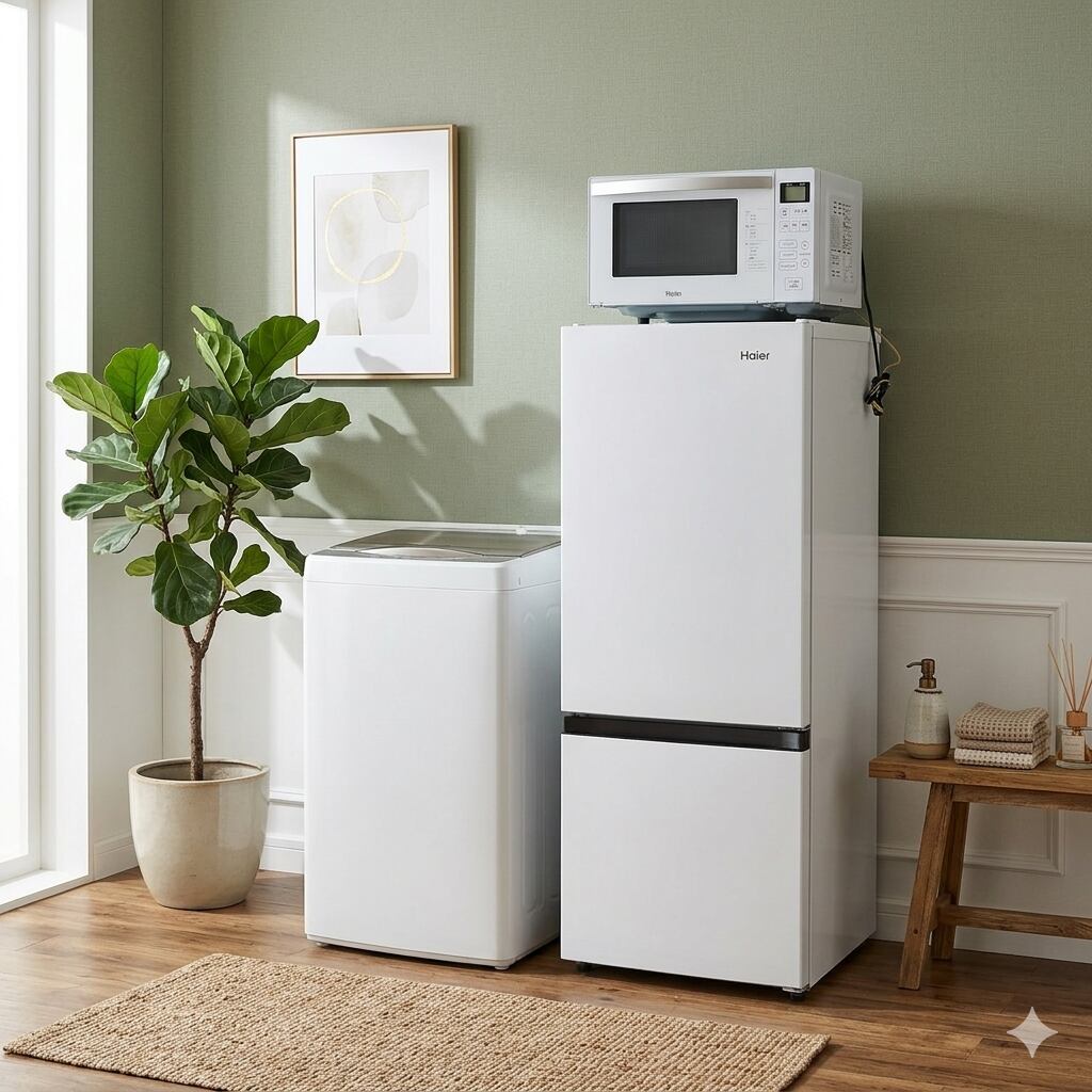 D 25614【2022-23年製】美品 高年式家電セット 冷蔵庫 洗濯機 電子