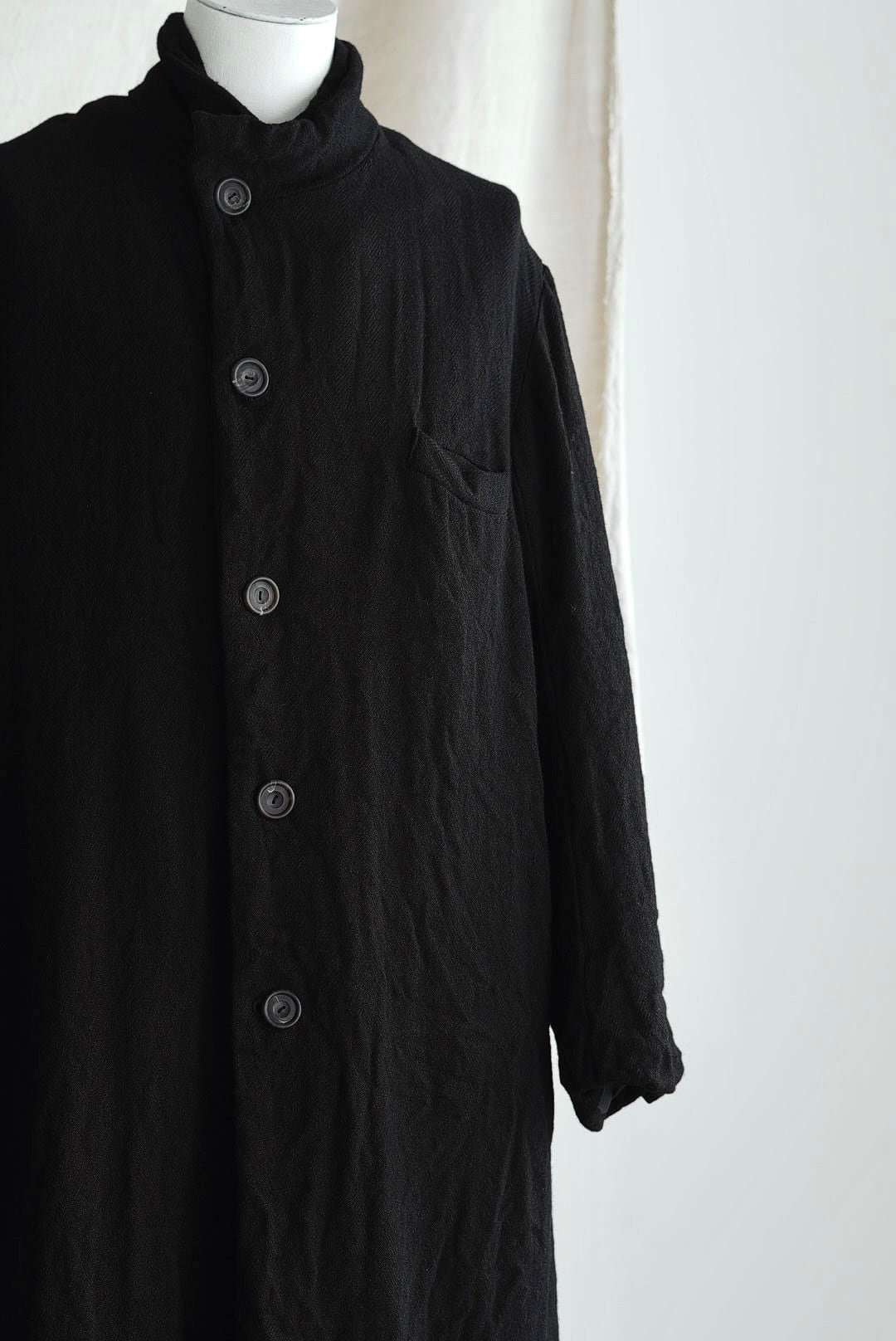 RICORRROBE - COAT FOREST (HERRINGBONE TWEED) | Brownie
