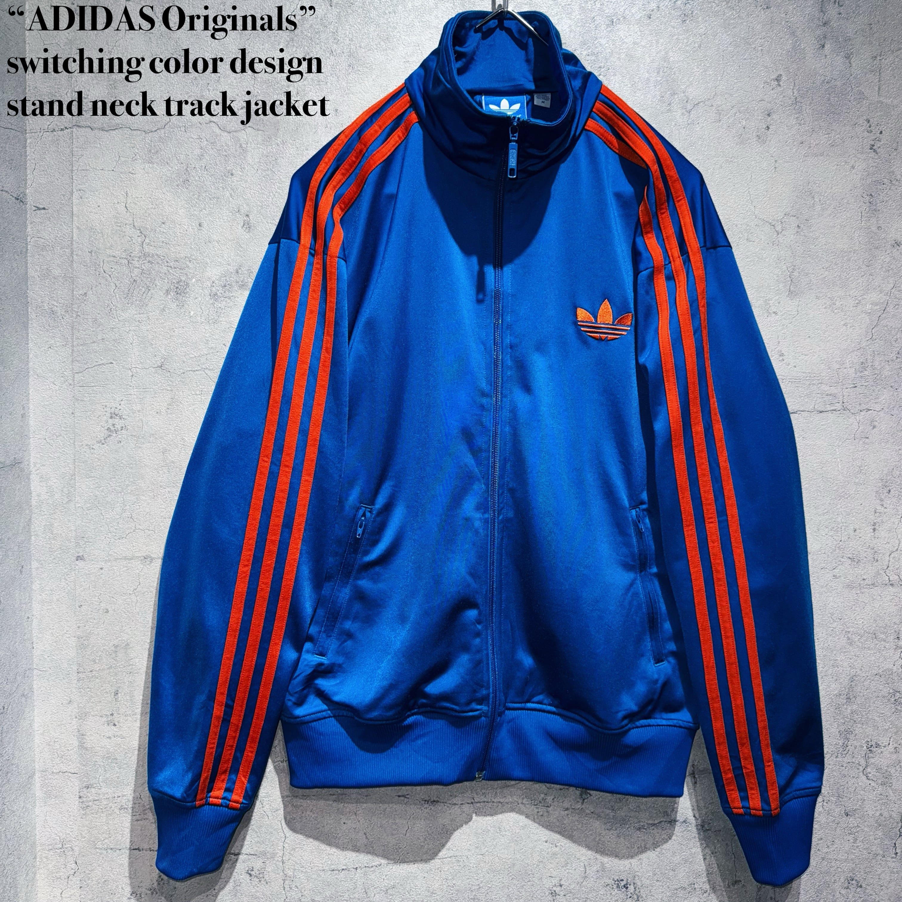 ADIDAS Originals”switching color design stand neck track ADIDAS Originals”switching color design stand neck track
