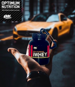 【Optimum Nutrition】オプチマム ゴールドスタンダード プロテイン風 ピルケース ボトル キーホルダー/シェーカー/ブレンダー /サプリメント/水筒