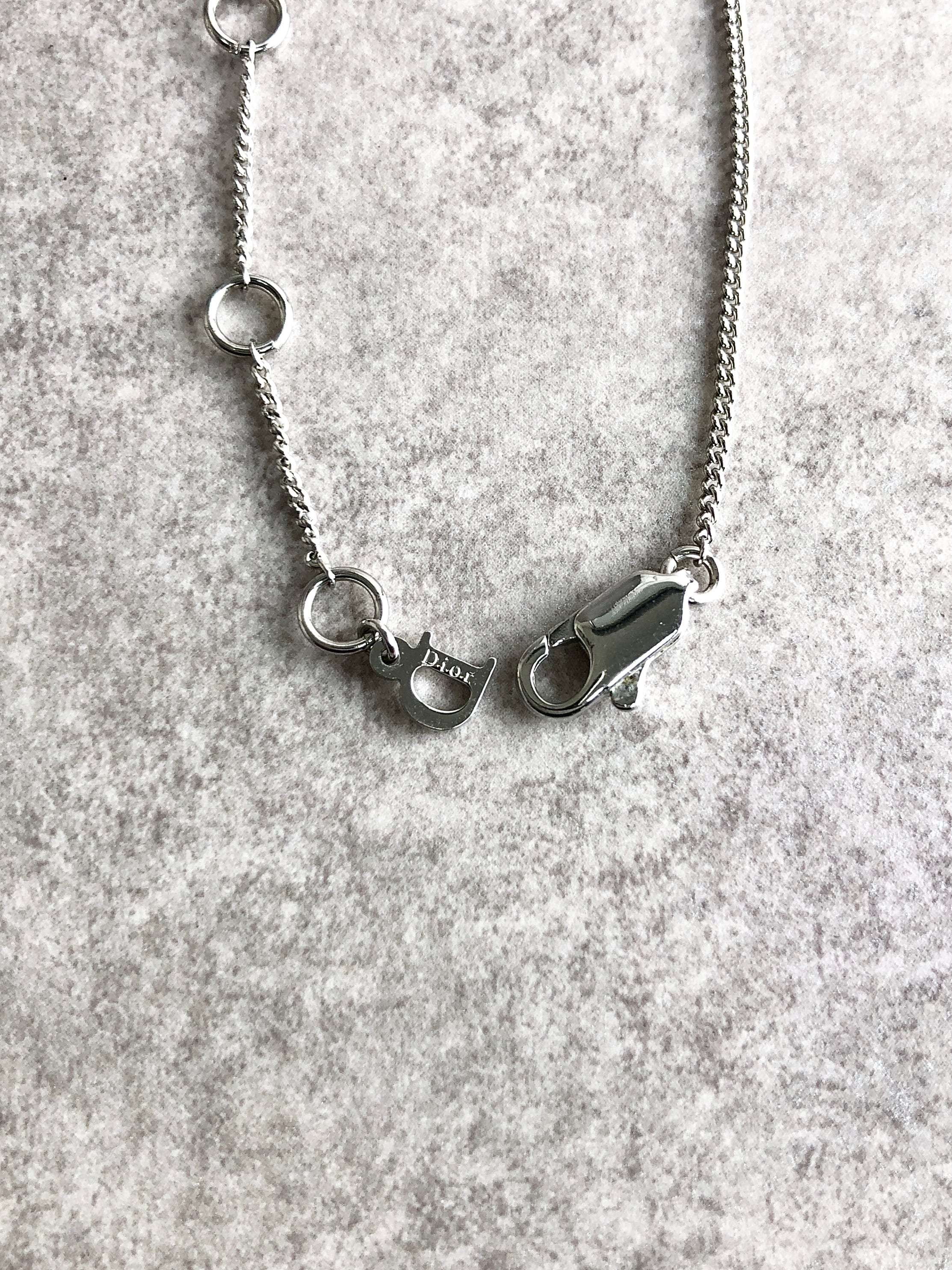 Christian Dior クリスチャン ディオール ネックレス シルバー Christian Dior クリスチャン ディオール ネックレス シルバー