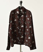 ATELANE All-over transfer print shirt (French Bulldog) 26A-25010