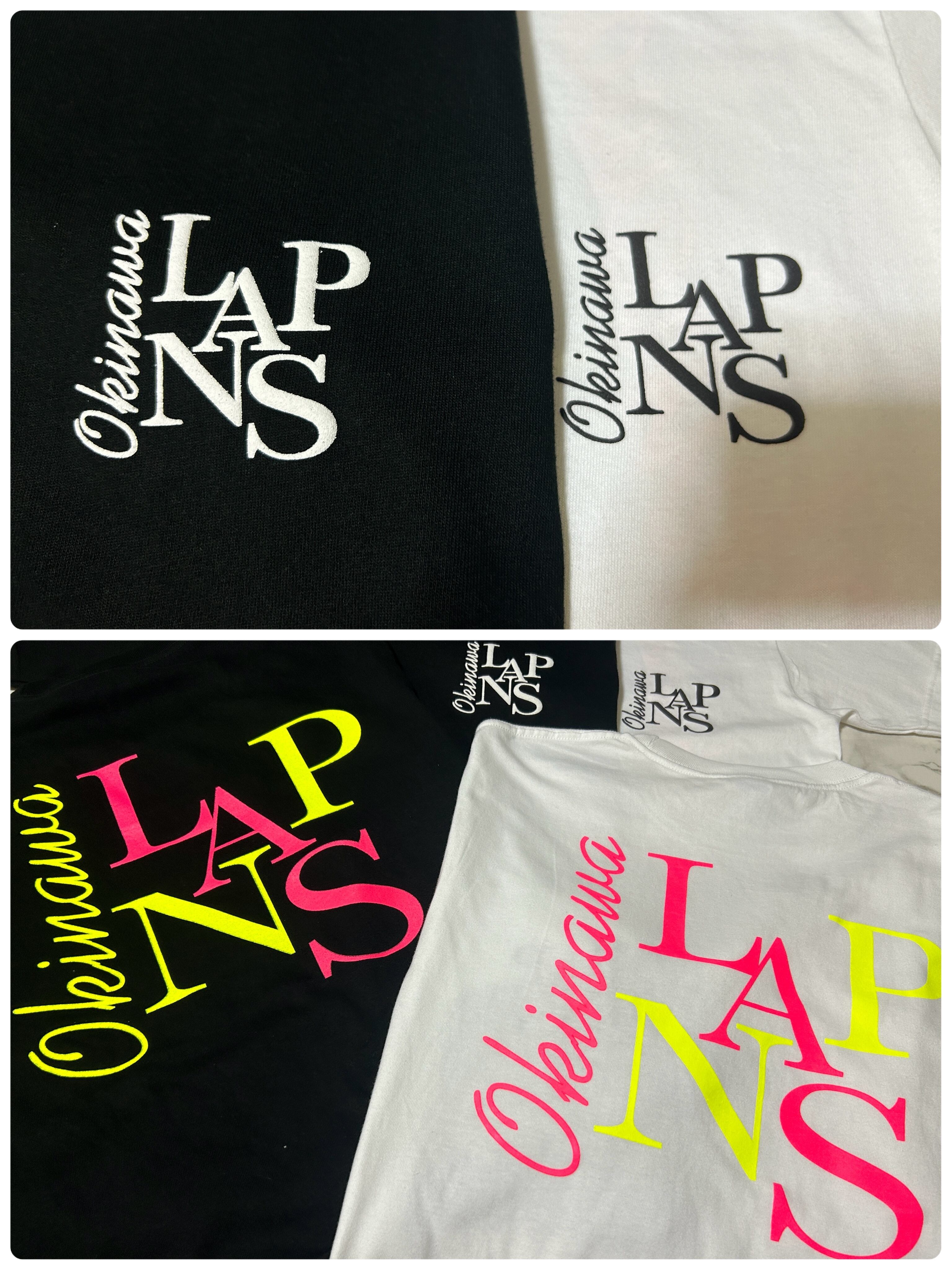 【新品未使用】XLサイズ レインコード ネオン管デザインTシャツ Motto Zenryoku Zenshin Tシャツ ライトオリーブ【M、L、XL