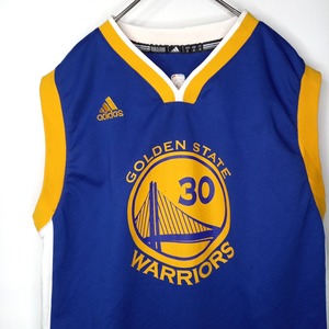 アディダス　NBA　シャツ　ノースリーブ　タンクトップ　ゲームシャツ　刺繍