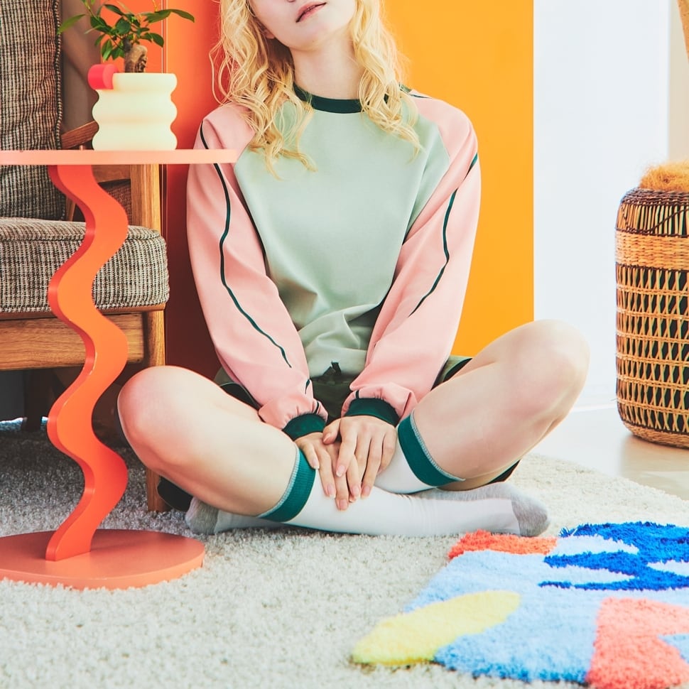 WAVY LINE LONG SLEEVE T-SHIRT
