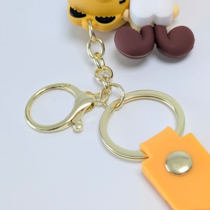 【 Garfield ( ガーフィールド ) 】『 ガーフィールド & オーディ 』 3Dラバーキーホルダー ストラップ付き / キーチェーン〚アメリカン雑貨 アメトイ〛