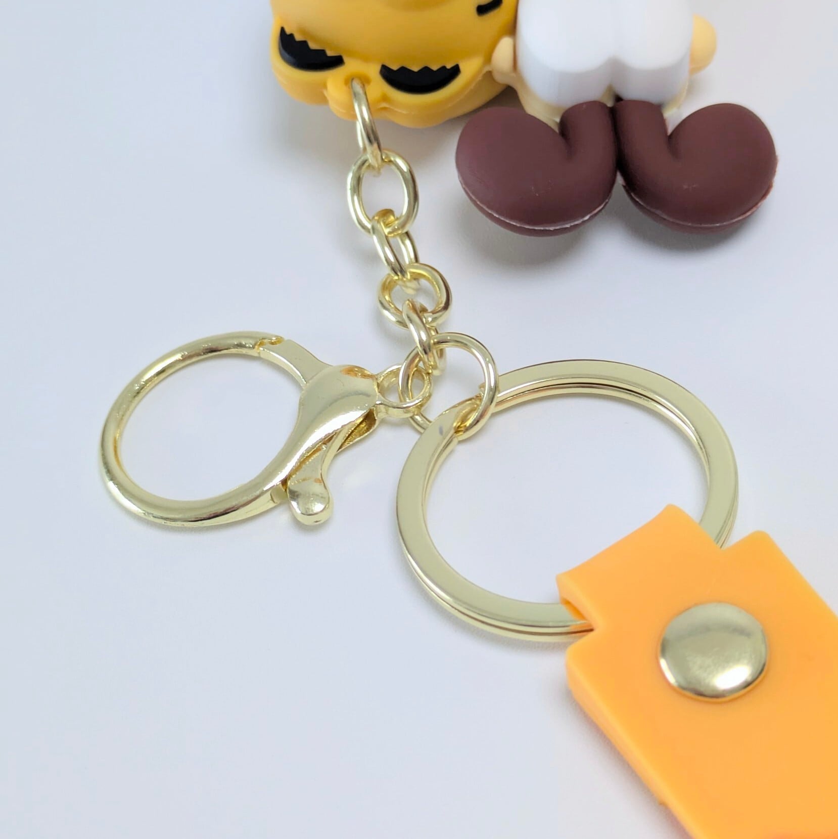【 Garfield ( ガーフィールド ) 】『 ガーフィールド & オーディ 』 3Dラバーキーホルダー ストラップ付き / キーチェーン〚アメリカン雑貨 アメトイ〛