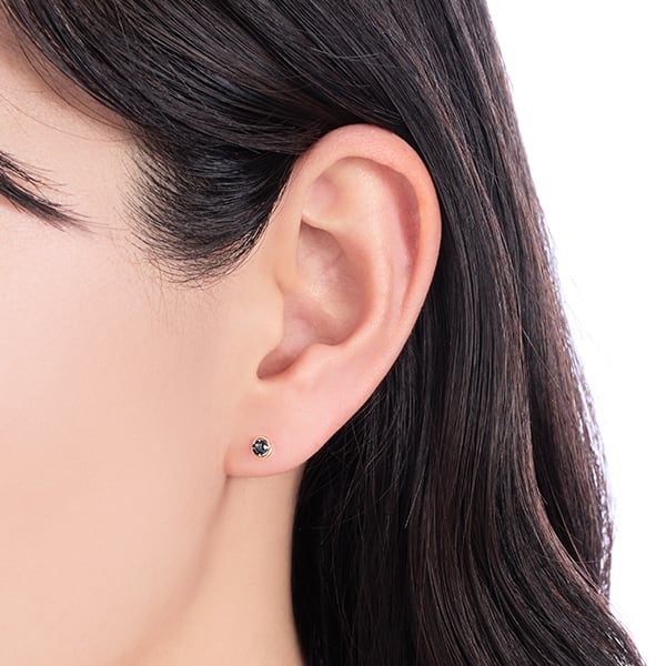 K18YGサファイアピアス 050301019623 | TODAY 