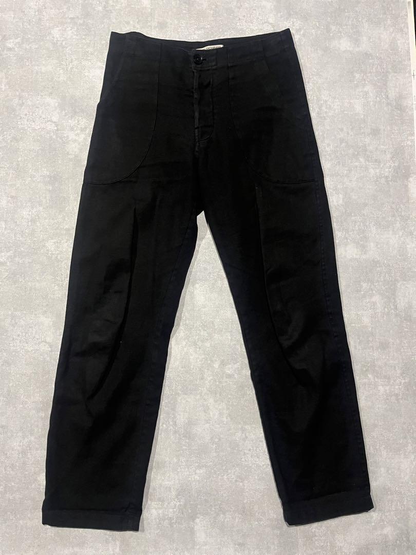 AKARI TACHIBANA U trouser ヘンプ　パンツ　ブラック AKARI TACHIBANA U trouser ヘンプパンツブラック | ヤマダウェブコム