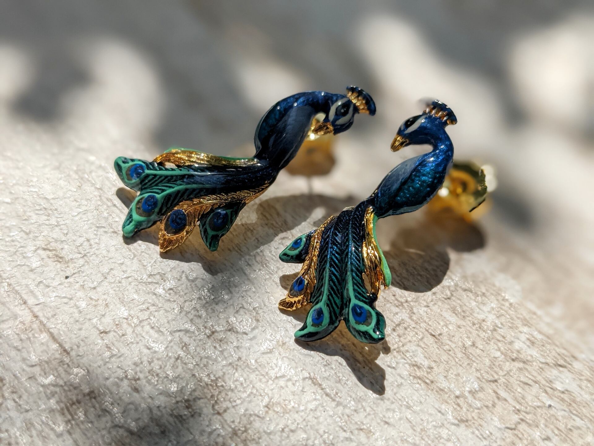 【goodafternine】 Peacock earrings