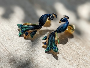 【goodafternine】　Peacock earrings