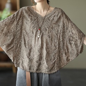 バットスリーブレースブラウス 6color A00313