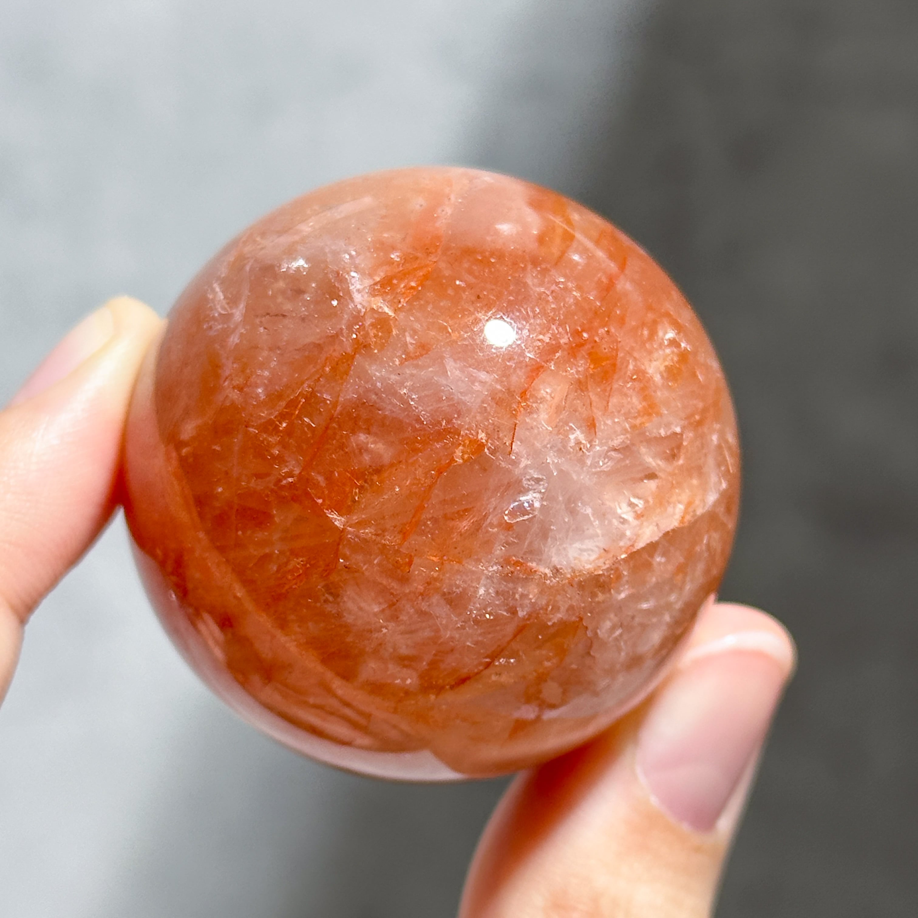 レッドヘマタイトクォーツ スフィア13◇Red Hematite Quartz