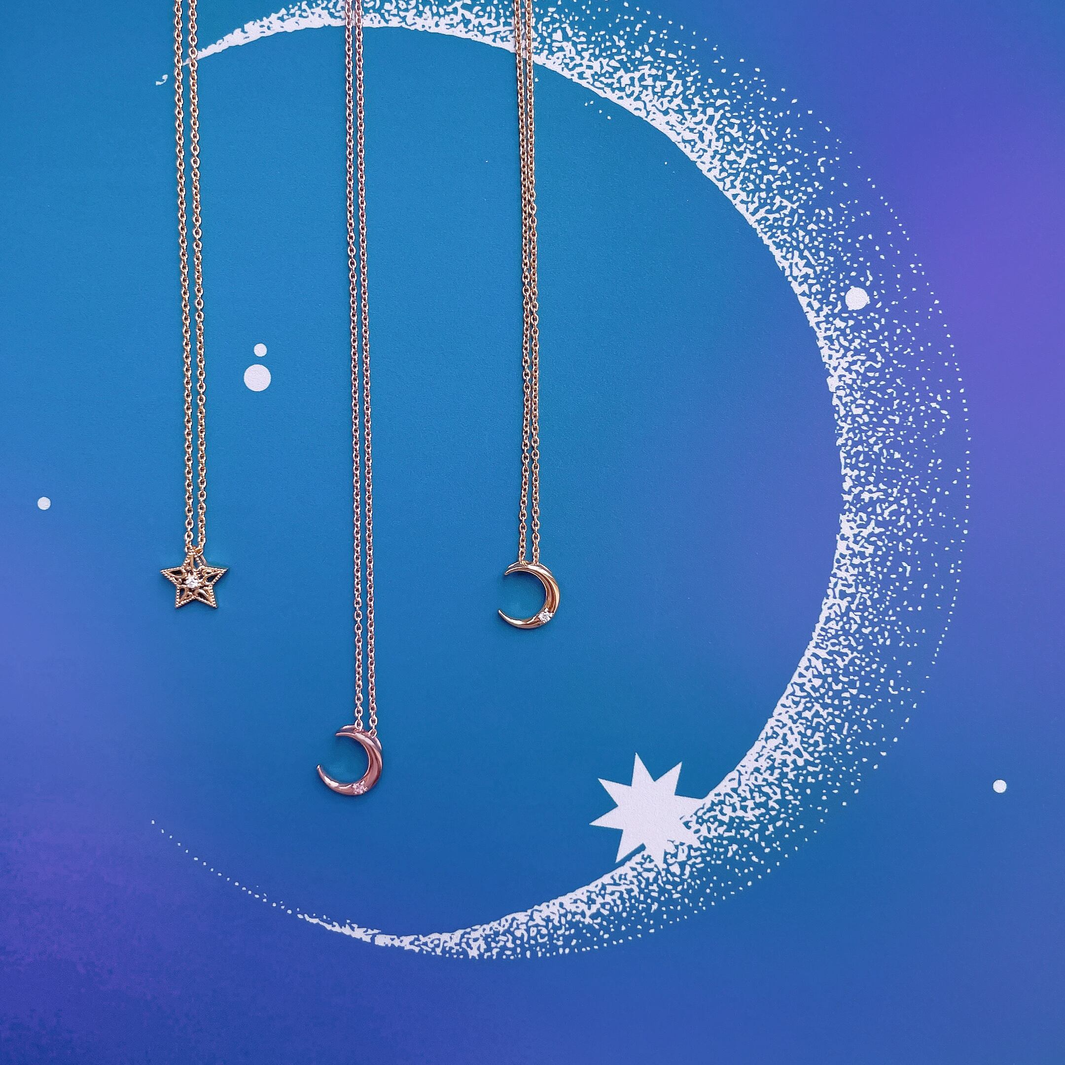 Herlipto Luna Snowflake Necklace ネックレス アクセサリー