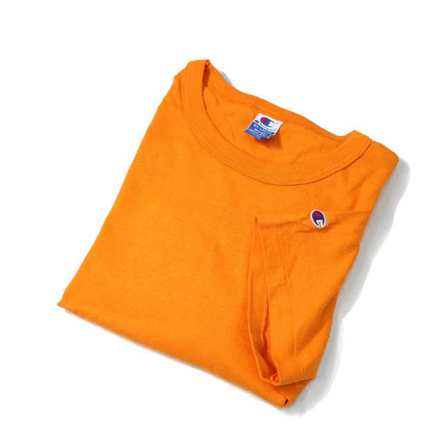 XXL] 90's Champion Plain T-shirt Orange DEADSTOCK | mongos