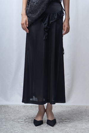 panty mermaid skirt - BLACK