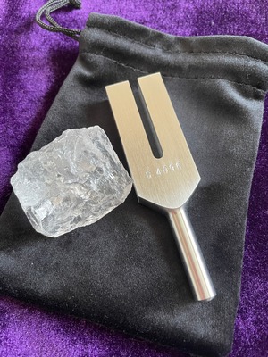 アーカンソー産水晶かち割り付きクリスタルヒーリングチューナー