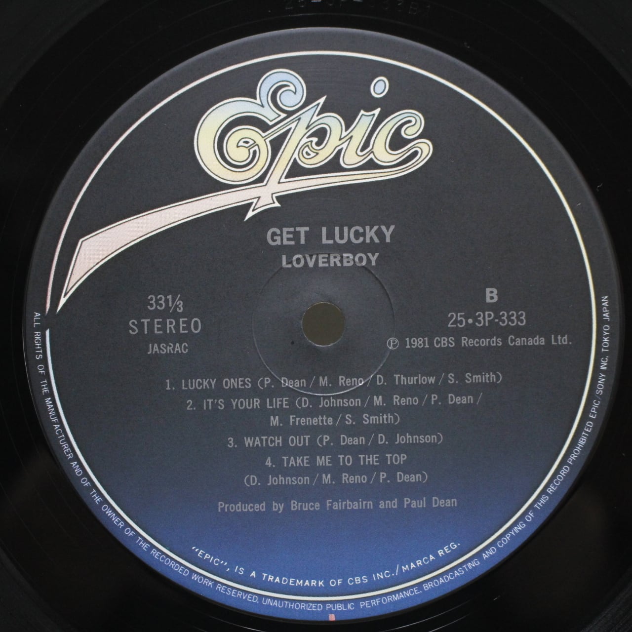 Loverboy / Get Lucky [25?3P-333] - 画像4