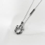 RHYTHMIC HORSESHOE : IVY NECKLACE #1 with GODSIZE® I.D. TAG / リズミックホースシュー・アイビーネックレスゴッドサイズ® I.D.タグ