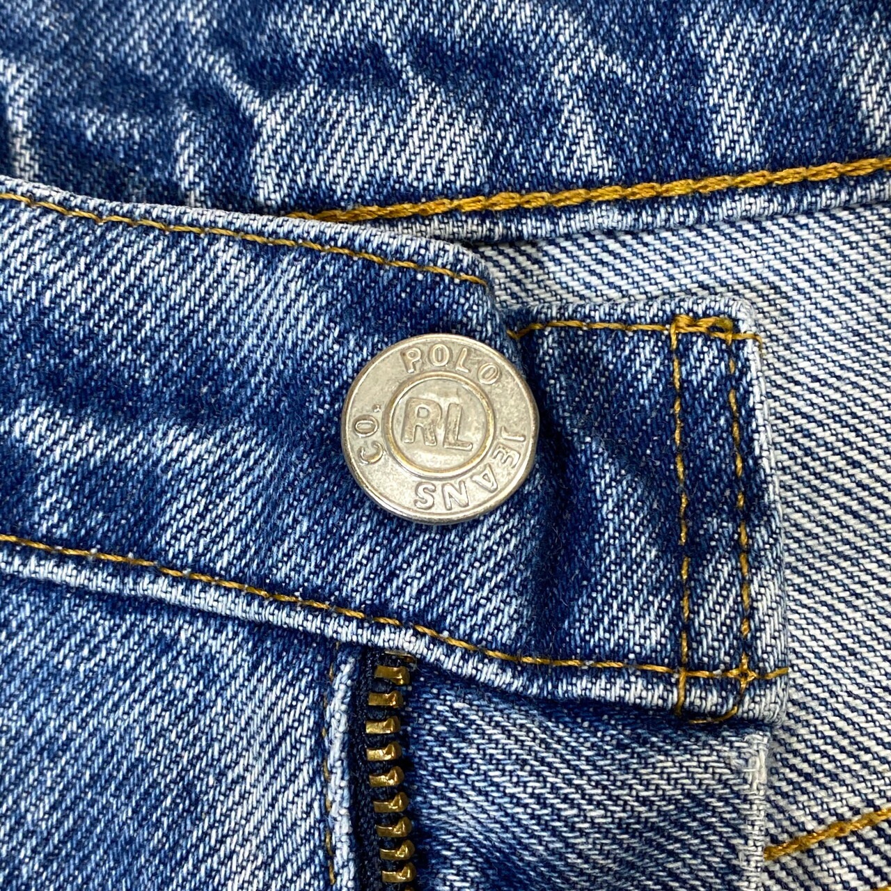 ラルフローレン ストレート デニムパンツ レディースW32 古着 メンズ 