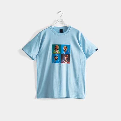 【APPLEBUM】アップルバム  Heroes : “Westside" T-shirt (L.BLUE) メンズＴシャツ