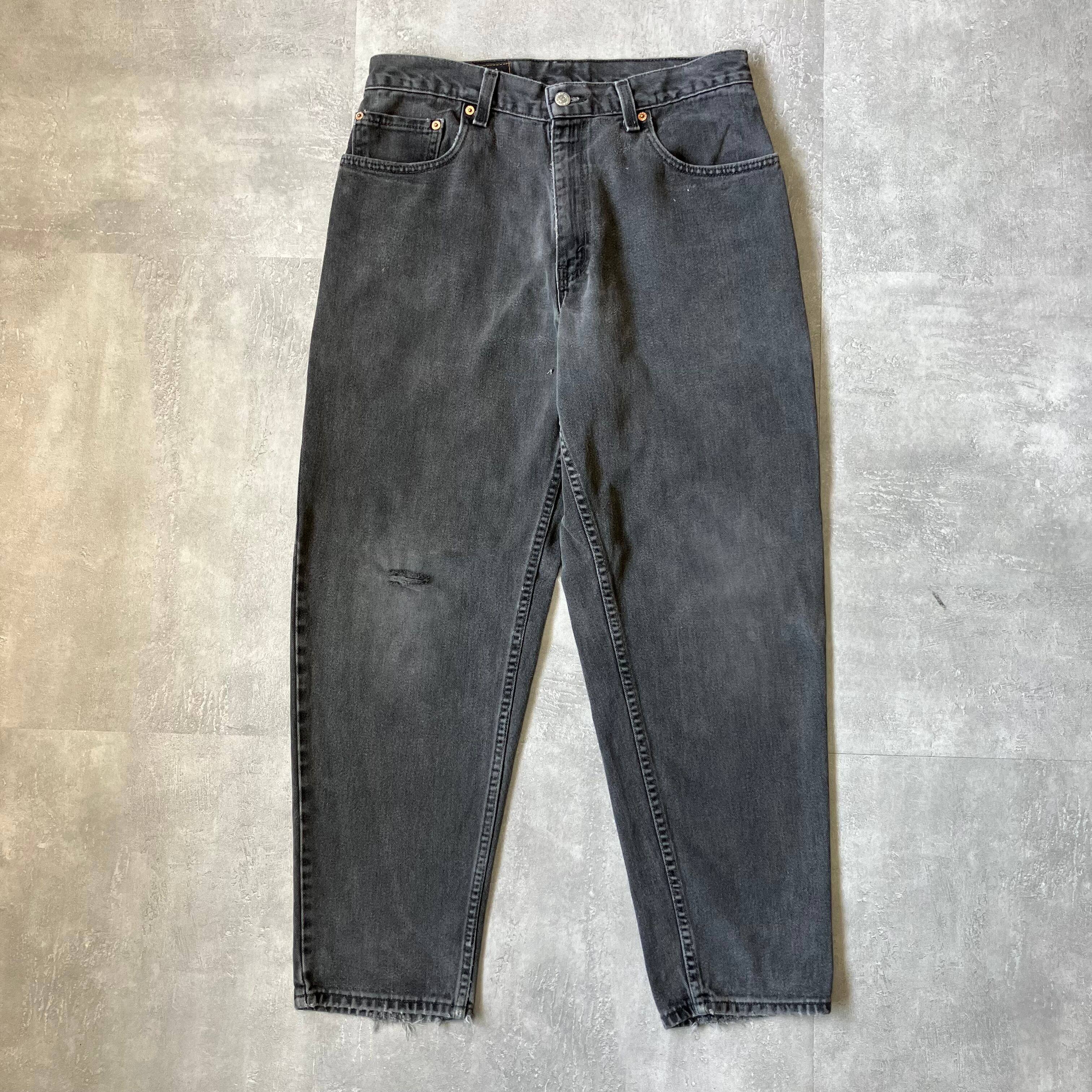 《実寸w31l28》Levi's リーバイス 560 90s usa製 ブラックデニム バギーデニム No.3364