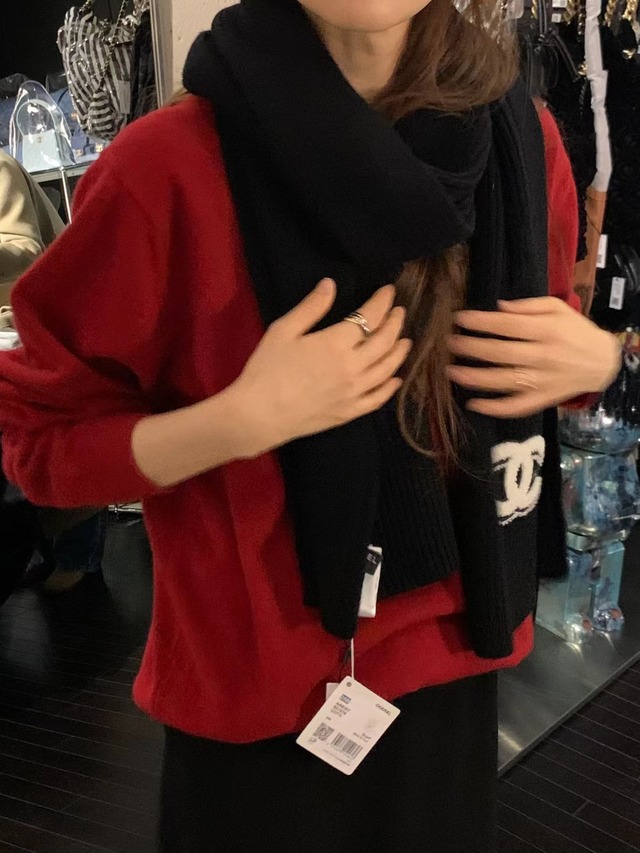 (OUNCE) laze deep v  neck  knit / 3color