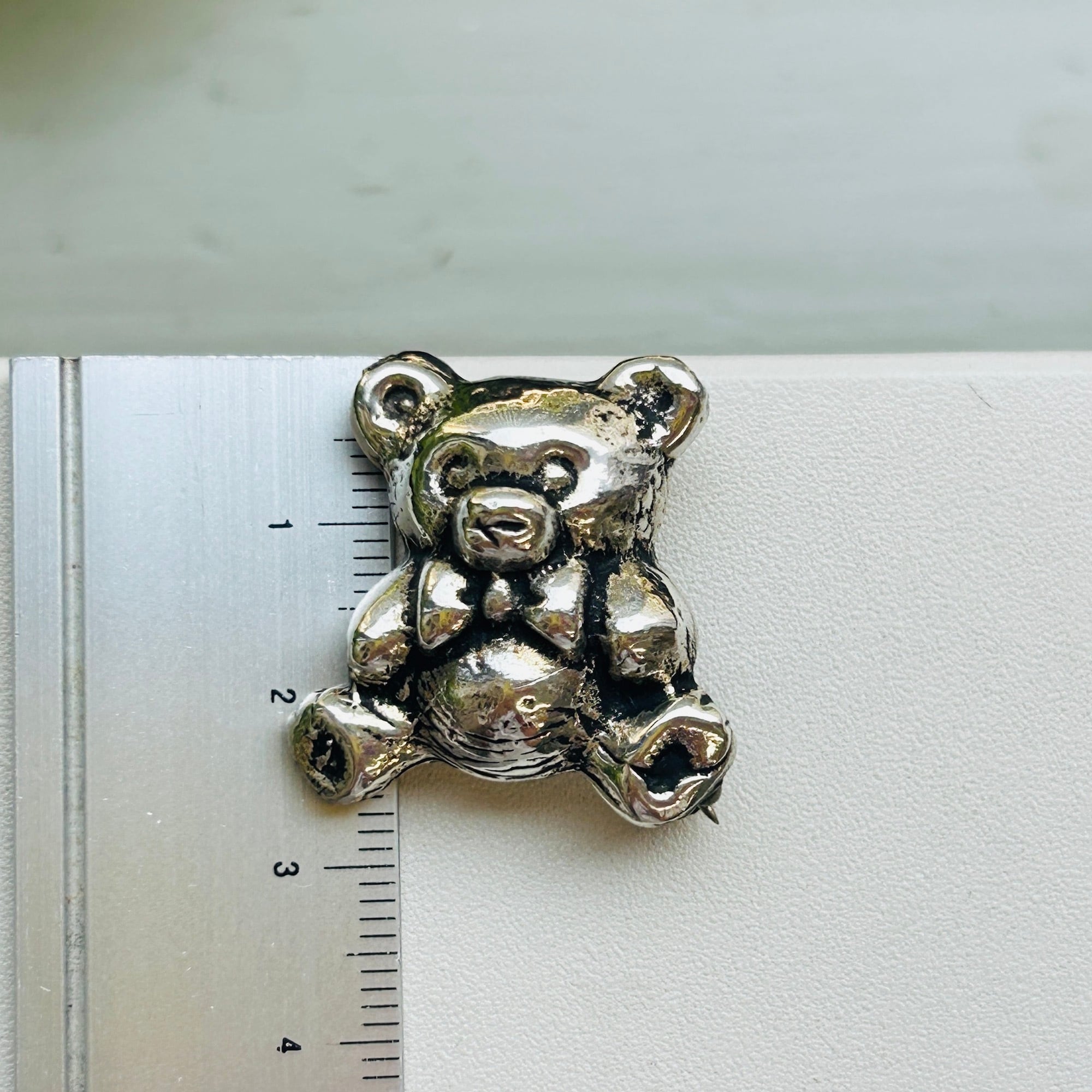 シルバー925 テディベアブローチ | Milo Antiques & Vintage