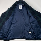 CAPTAIN SANTA キャプテンサンタ ブラックウォッチ風 チェック ピーコート Pコート サイズ L /日本製/ジョイマークデザイン