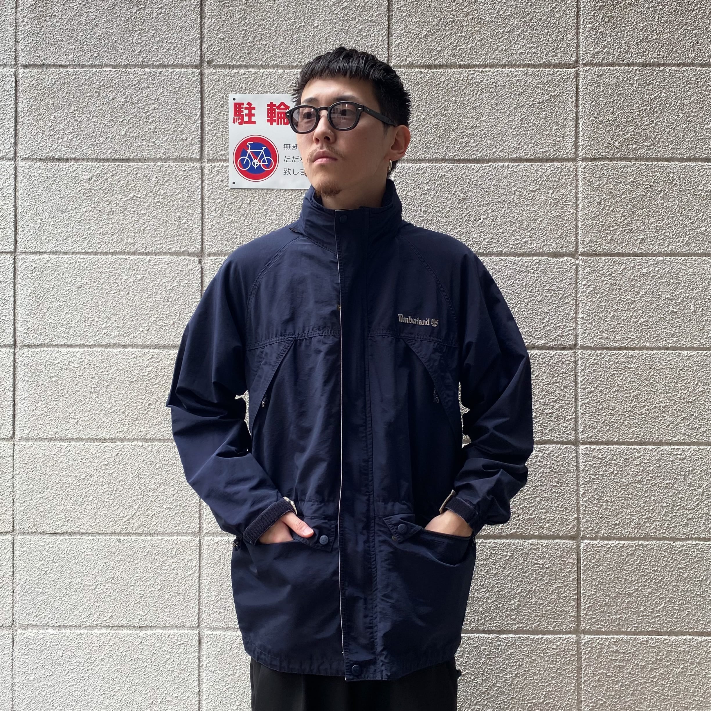 90's Timberland Nylon Mountain Jacket S / ティンバーランド ナイロンジャケット ブラック 古着 ヴィンテージ