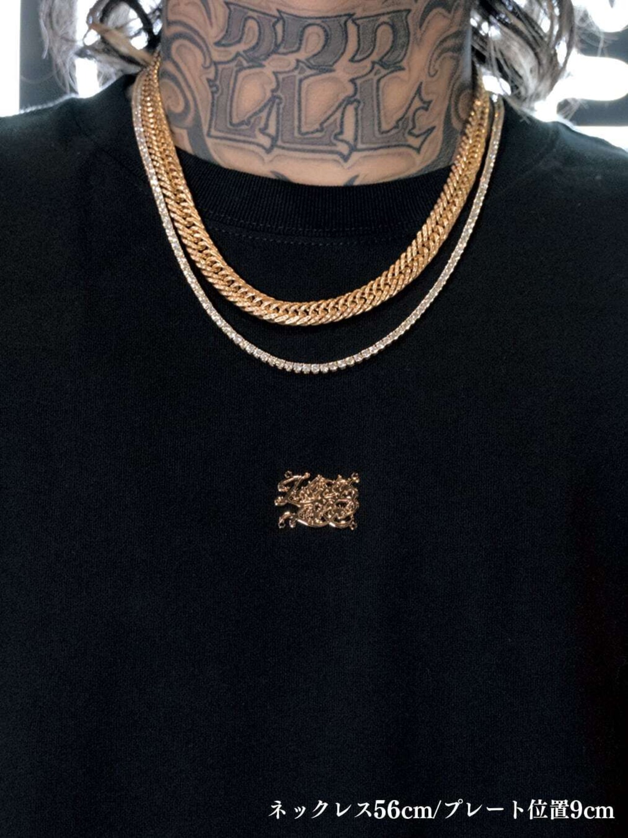 16oz LIMITED TOKYO GANG STYLE PLATE LOGO HOODIE（GOLD）